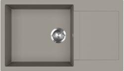 Evido Cubo XL 6S compact csepptálcás gránit mosogató, 860 x 500 mm, platina - 442060 (442060)