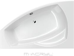 M-Acryl Claudia akril aszimmetrikus fürdőkád tartóláb szettel (12458)