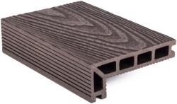  G21 kültéri elzáró burkolólap, 2, 5 x 14 x 400 cm, Dark Wood, WPC (6391042)