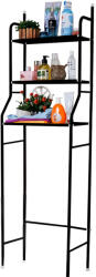  Fürdőszobai polc wc fölé, többszintes, fekete - LWCA-01B (LWCA-01B)