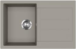 Evido Cubo 45S gránit mosogató, 780 x 500 mm, platina színben - 442061 (442061)