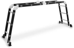 DRABEST HOME și PLATFORM 4x3 călcat universal aluminiu și inoxidabil oţel scară 125 kg
