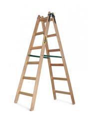 IRIS BEST DRABEST STANDARD 2x6 lépcsős fa létra, összecsukható - bestbyte