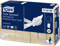 Tork Xpress Soft Multifold 2 rétegű kéztörlő, Interfold hajtás, H2 rendszer, natúr (130299) (130299)
