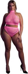  Ouch! Glow in the Dark Turtle Neck and High Waist Slip Neon Pink