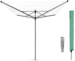 Brabantia Lift-O-Matic 90300270 kültéri tisztító, 60 m, állítható magasság, fém ásócsúcs, tok, korrózióálló, rozsdamentes acél (K90300270) Ruhaszárító