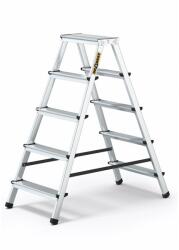 IRIS BEST DRABEST HOME 2x5 lépcsős kétoldalon járható alumínium létra, fellépő, összecsukható - officedepot