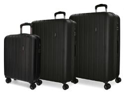 MOVOM Wood Black, luxus ABS utazótáska készlet, 75cm/65cm/55cm, 5319461