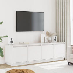 vidaXL fehér tömör fenyőfa TV-szekrény 156 x 37 x 45 cm (VD814395)