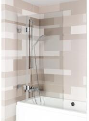 RIHO Scandic paravan cadă 85 cm două piese negru mat/sticlă transparentă G001151121 (G001151121)