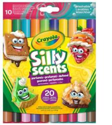 Crayola Silly Scents: Двустранен комплект дебели спираловидни флумастери - 10 броя (58-8344)