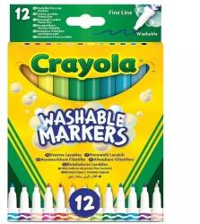 Crayola Crayola: Комплект от 12 миещи се маркери с тънък връх (58-6671)