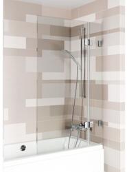 RIHO Scandic paravan cadă 100 cm două piese negru mat/sticlă transparentă G001158121 (G001158121)
