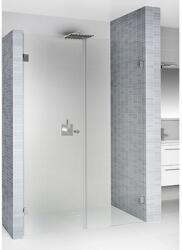 RIHO Scandic uși de duș 140 cm înclinabilă negru mat/sticlă transparentă G001015121 (G001015121)