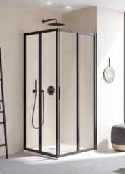 Kermi Cada XS cabina de duș partea stangă 80x80 cm pătrat negru mat/sticlă transparentă CKE2L080203PK (CKE2L080203PK)