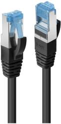 Lindy 47183 S/FTP CAT6a RJ45 Patch Kábel 10 m - Fekete
