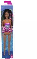 Mattel Barbie: Barna hajú baba rózsaszín-narancs fürdőruhában (HXX50) - jatekbolt