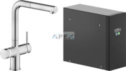 Nobili LV0K117-EFRIX NOBILI SORGENTE FRIZZA csaptelep, inox, kihúzható fejjel, hűtő és szódakészítő rendszerrel (LV0K117-EFRIX)