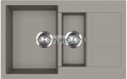 Evido Cubo 6S compact gránit mosogató 800x500 platina (442062) - webmuszaki