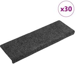 vidaXL 30 db szürke öntapadó lépcsőszőnyeg 65x21x4 cm (3365692)