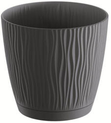 Prosperplast Ghiveci cu vas SANDY P antracit 23, 9 cm