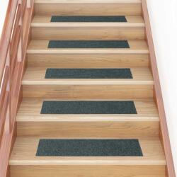 vidaXL 30 db zöld lépcsőszőnyeg öntapadós téglalap alakú 76x20 cm (3365732)