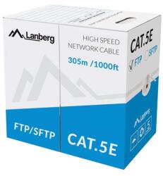 Lanberg LCF5-11CU FTP Cat5e Patch Kábel 305 m - Szürke