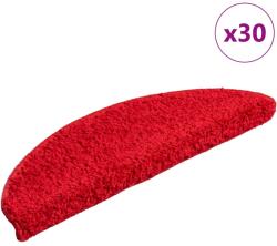 vidaXL 30 db piros lépcsőszőnyeg 56x17x3 cm (3365806)