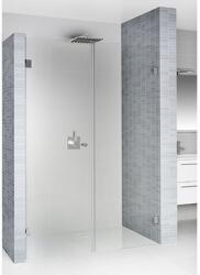 RIHO Scandic zuhanyajtók 90 cm dönthető fekete matt/átlátszó üveg G001009121 (G001009121)