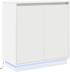 vidaXL LED конзолна маса Бяло 71 x 34, 5 x 75 см Инженерна дървесина (869642)