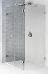 RIHO Scandic zuhanykabin 120x80 cm négyszögletes fekete matt/átlátszó üveg G001095121