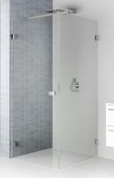 RIHO Scandic zuhanykabin 90x90 cm négyszögletes fekete matt/átlátszó üveg G001039121 (G001039121)