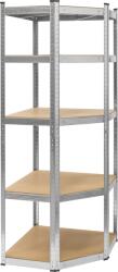 Rebel Sarok fém polc 180x40x70 ezüst Rebel (RB-1254)