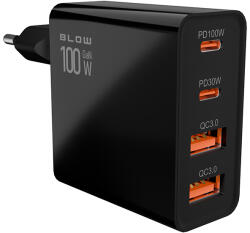  100W USB-C és USB gyorstöltő, QC+PD (76-028)