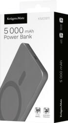Krüger&Matz Indukciós powerbank Kruger&Matz 5000 mAh Mag Safe szürke (KM0911)