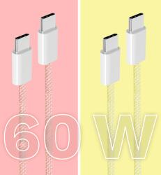 Krüger&Matz USB-C típusú kábel - USB-C típusú 60 W 1 m sárga Kruger&Matz Basic (KM1271-1Y)