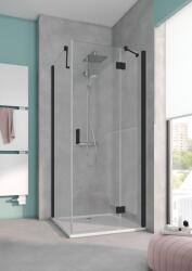 Kermi Osia zuhanyajtók 110 cm dönthető fekete matt/átlátszó üveg OSSTR110203PK