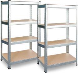 Plonos Fém polc készlet 2 db 180 x 90 x 40 cm Plonos PL-702 (470200-2)