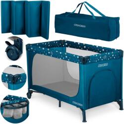 Ricokids Utazóágy 125 x 65 x 78 cm RK-240 sötétkék (724002)