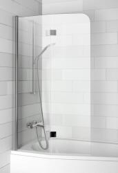 RIHO Novik zuhanyparaván 90 cm kétrészes króm fényes/átlátszó üveg G003040120 (G003040120)