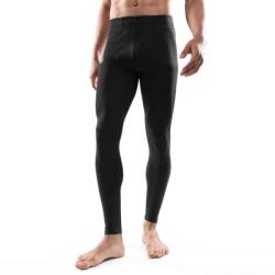 SIROKO Men Winter sports Férfi gyapjú termikus leggings Ultimate Knoll Fekete L fekete