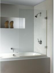 RIHO Scandic zuhanyparaván 100 cm egyrészes fekete matt/átlátszó üveg G001134121 (G001134121)