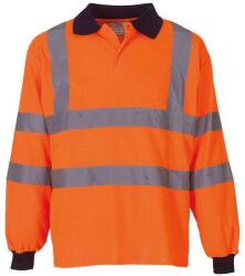 Yoko Férfi hosszú ujjú HiVis póló ing M narancssárga|sárga
