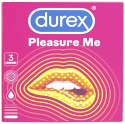 Durex Pleasure Me óvszer, szilikonos síkosítóval, 3db - diamondsexshop