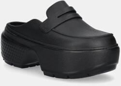 Crocs papucs Stomp Loafer Clog fekete, női, platformos, 209937 - fekete Női 39/40