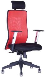 Office Pro Ergonomikus irodai szék CALYPSO GRAND P1-es fejtámlával, piros