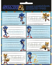  Sonic a sündisznó füzetcímke 16 db-os