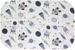 Bergon Színes mintás textil pelenka 70x80 cm- Szürke űr
