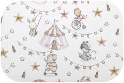  Színes mintás textil pelenka 70x80 cm- Rózsaszín Cirkusz