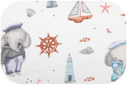  Színes mintás textil pelenka 70x80 cm-Elefánt kapitány